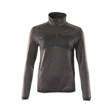 Fleece sweater with short zipper, women's microfleece jacket