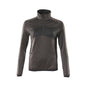 Fleece sweater with short zipper, women's microfleece jacket