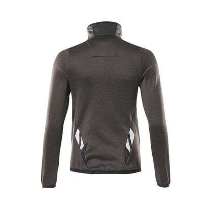 Fleecepullover mit kurzem Zipper, Damen Microfleecejacke
