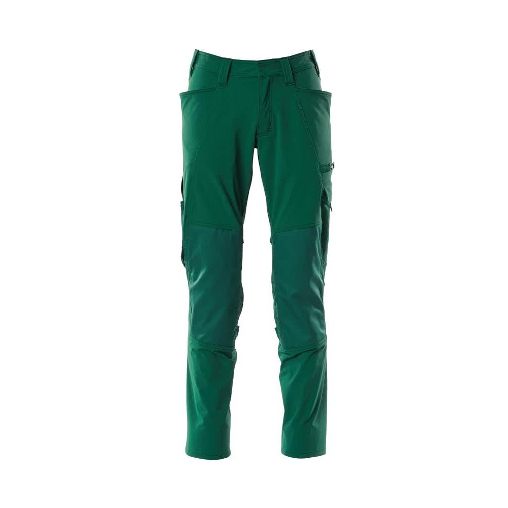 Pants, knee pockets, ULTIMATE STRETCH pants, green