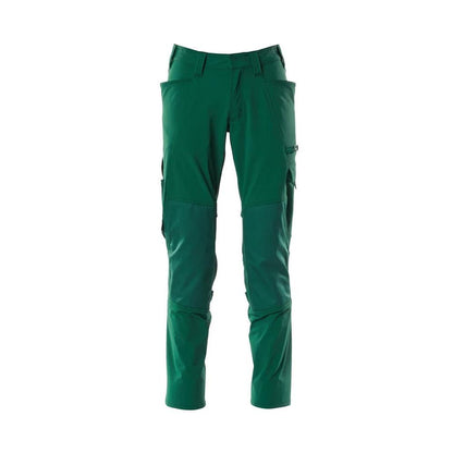 Pants, knee pockets, ULTIMATE STRETCH pants, green
