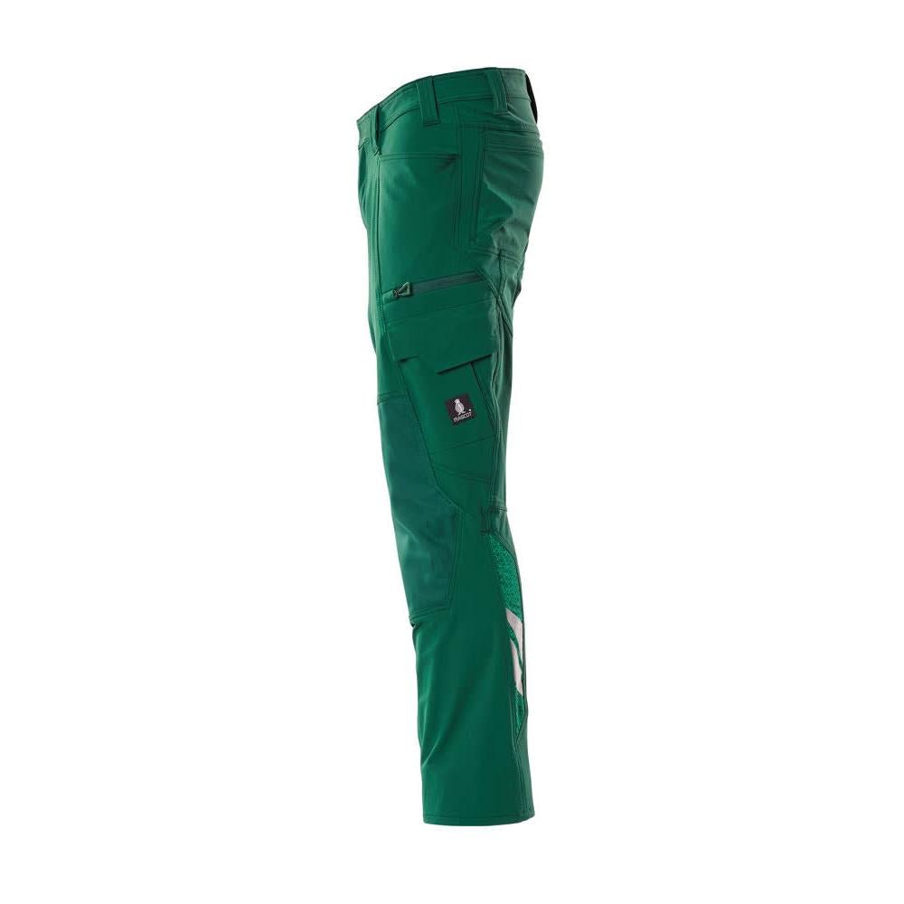 Pants, knee pockets, ULTIMATE STRETCH pants, green