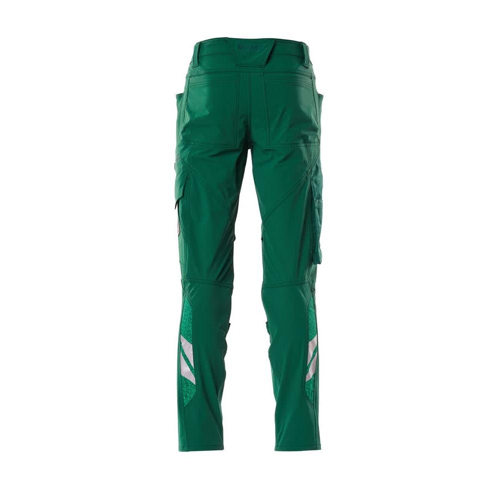 Pants, knee pockets, ULTIMATE STRETCH pants, green