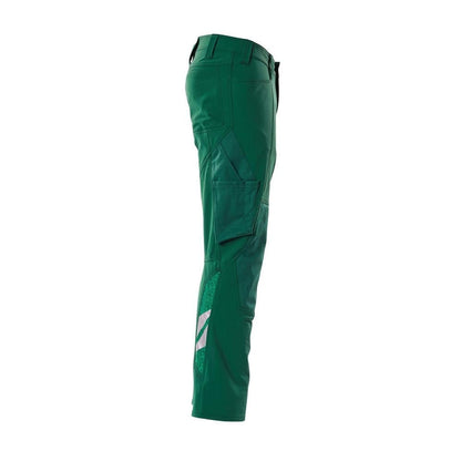 Pants, knee pockets, ULTIMATE STRETCH pants, green
