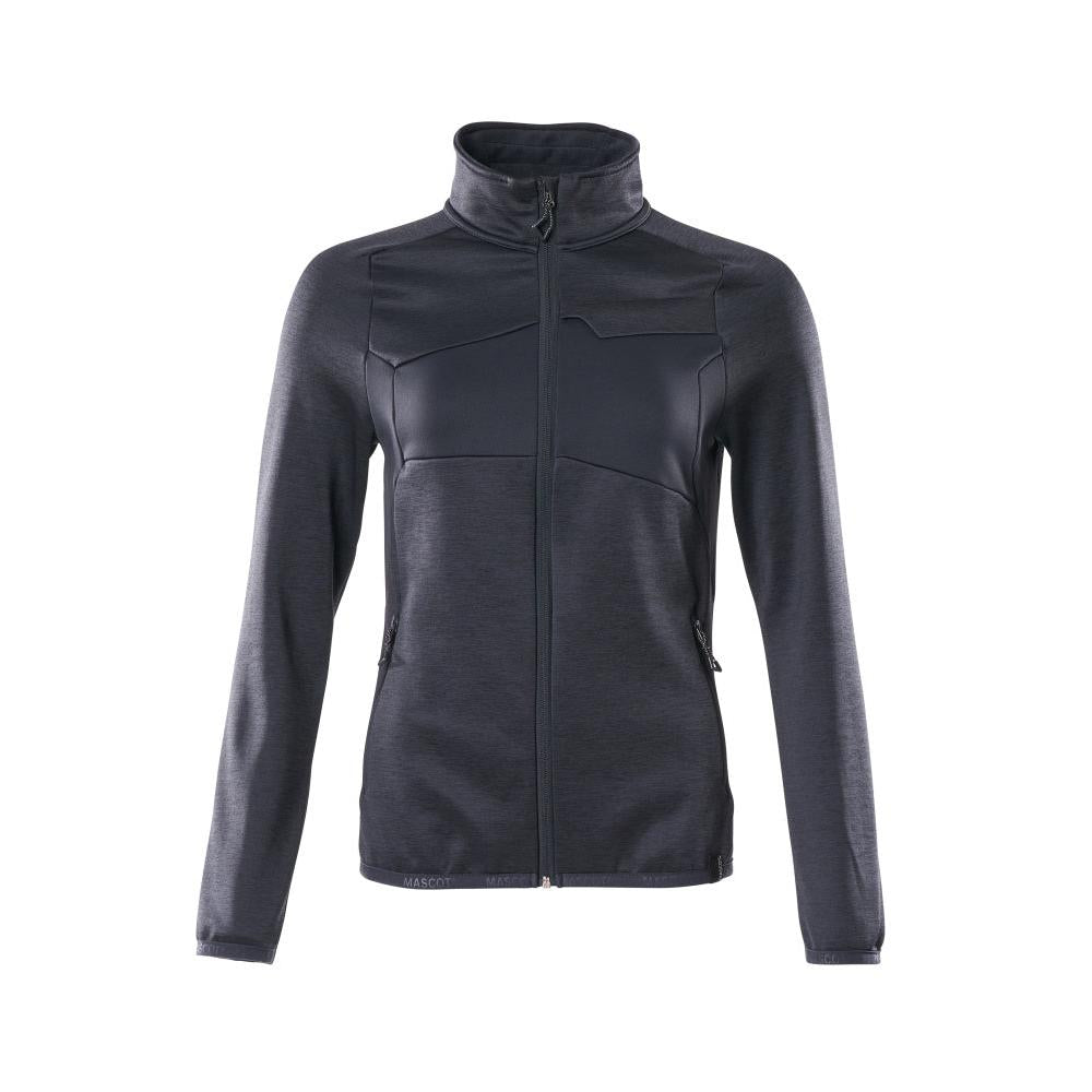 Fleecepullover mit Reißverschluss, Damen Microfleecejacke