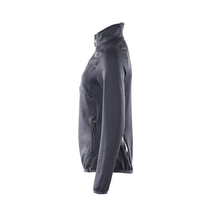 Fleecepullover mit Reißverschluss, Damen Microfleecejacke