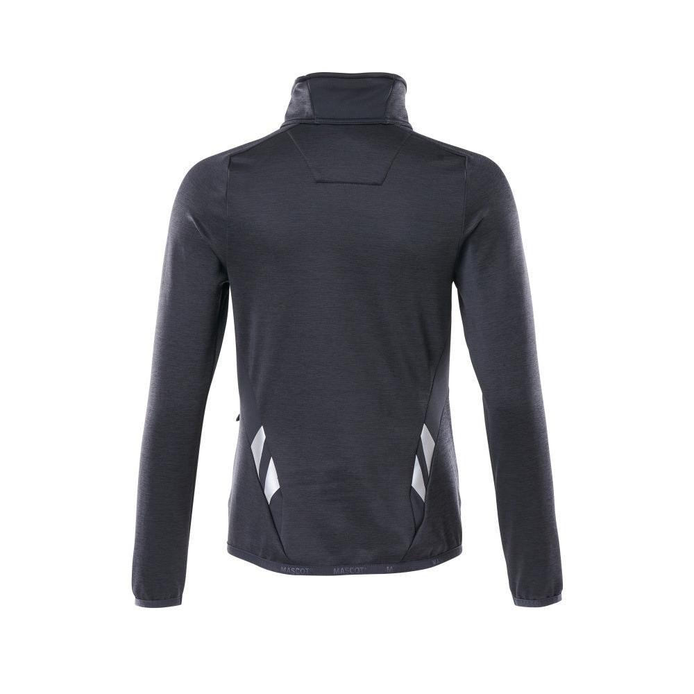 Fleecepullover mit Reißverschluss, Damen Microfleecejacke