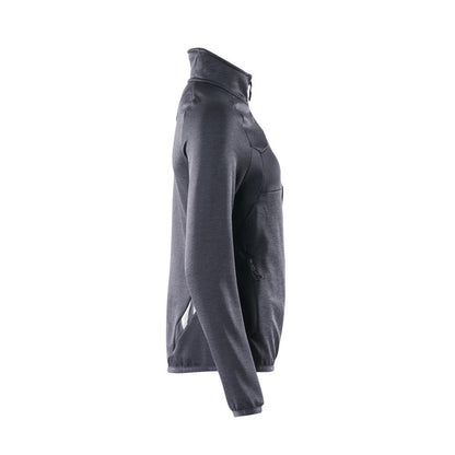 Fleecepullover mit Reißverschluss, Damen Microfleecejacke