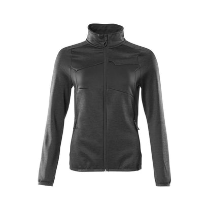 Fleecepullover mit Reißverschluss, Damen Microfleecejacke
