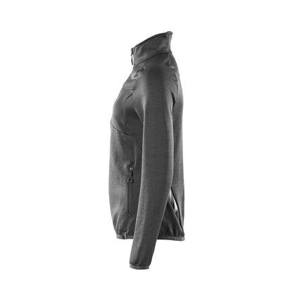Fleecepullover mit Reißverschluss, Damen Microfleecejacke