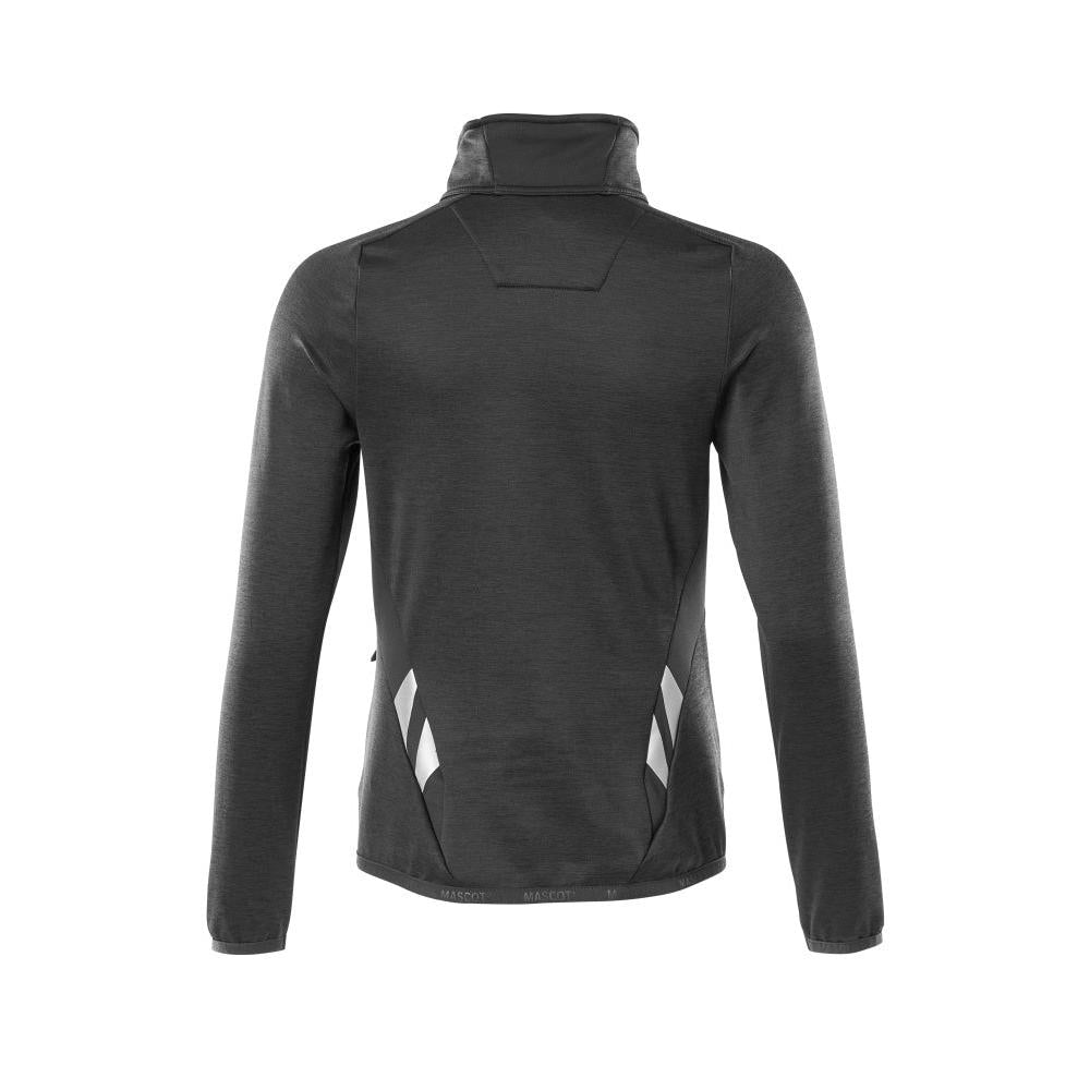 Fleecepullover mit Reißverschluss, Damen Microfleecejacke