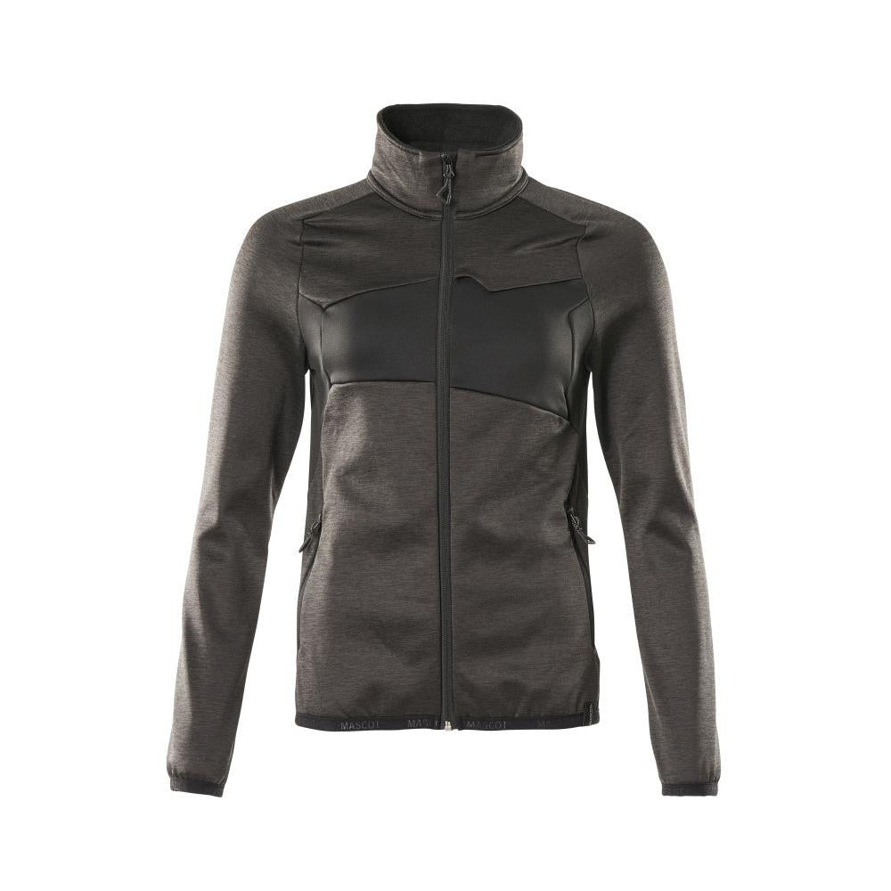 Fleecepullover mit Reißverschluss, Damen Microfleecejacke