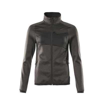 Fleecepullover mit Reißverschluss, Damen Microfleecejacke