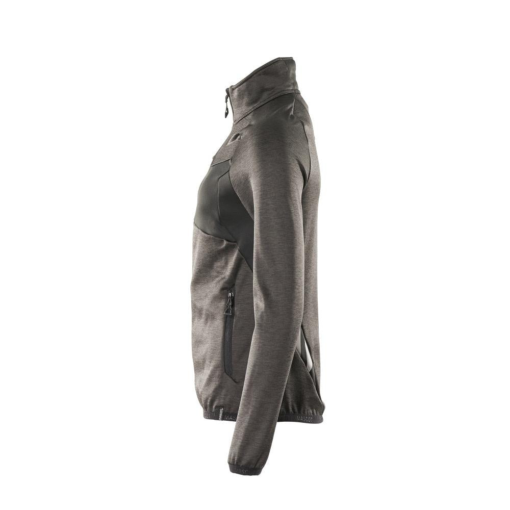 Fleecepullover mit Reißverschluss, Damen Microfleecejacke