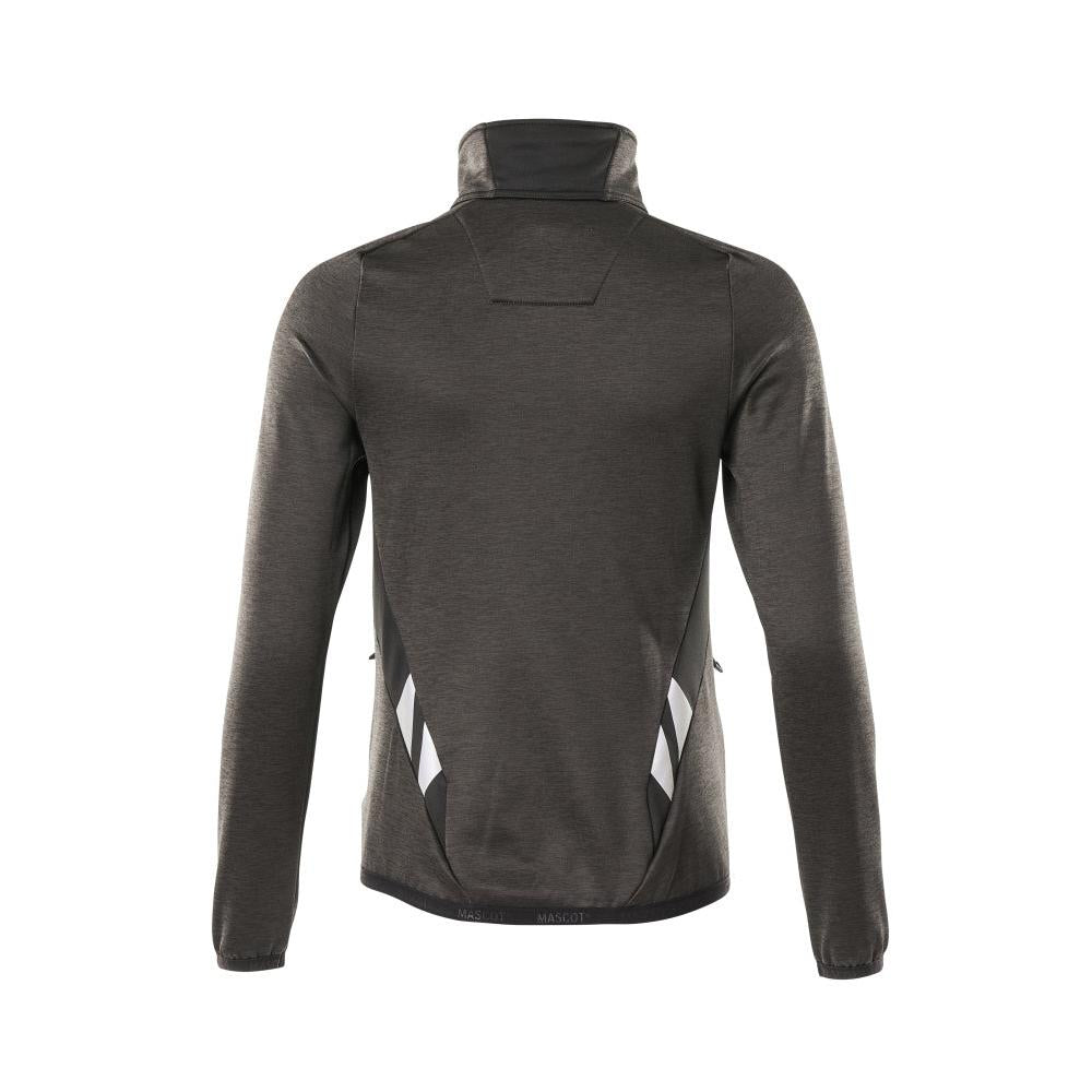 Fleecepullover mit Reißverschluss, Damen Microfleecejacke