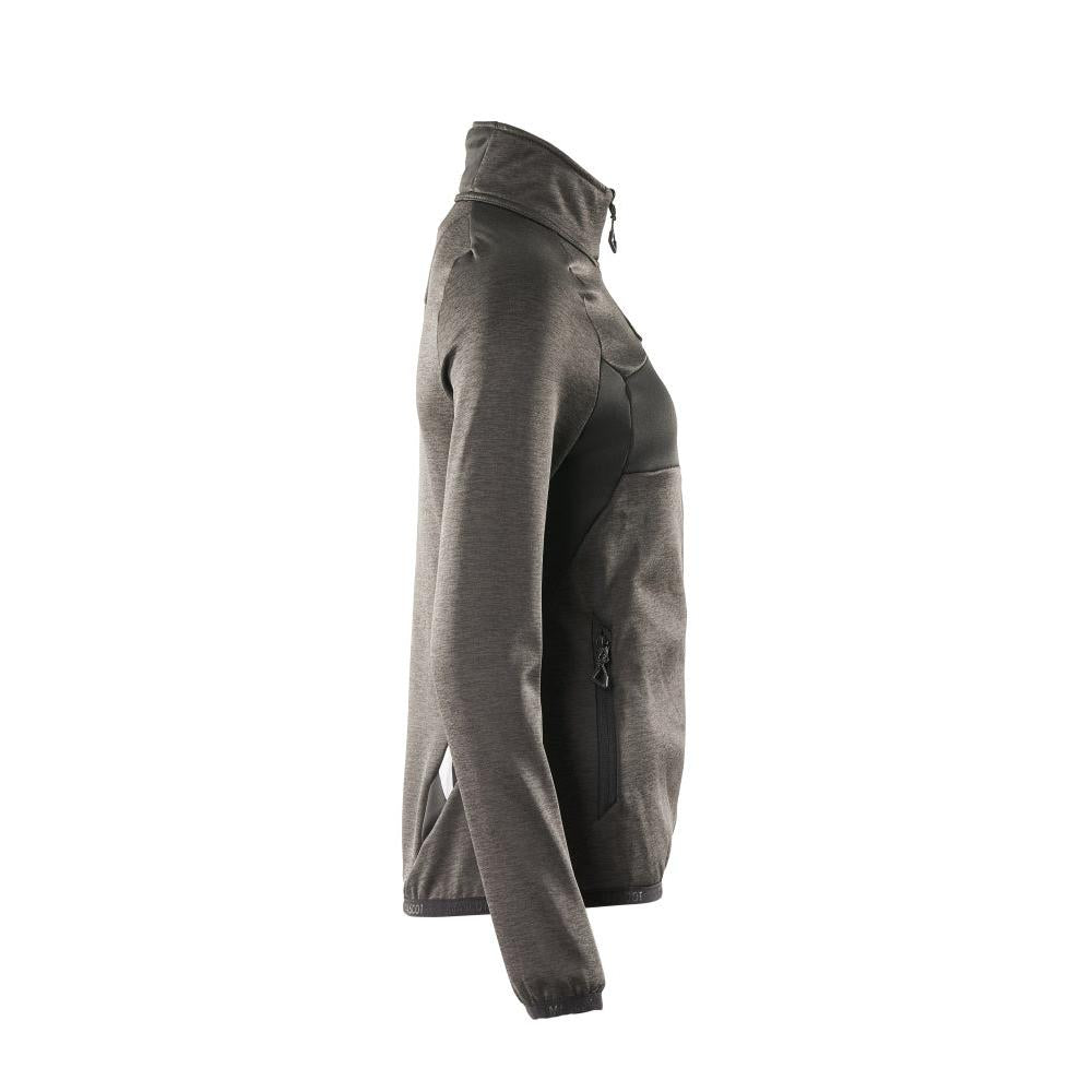 Fleecepullover mit Reißverschluss, Damen Microfleecejacke