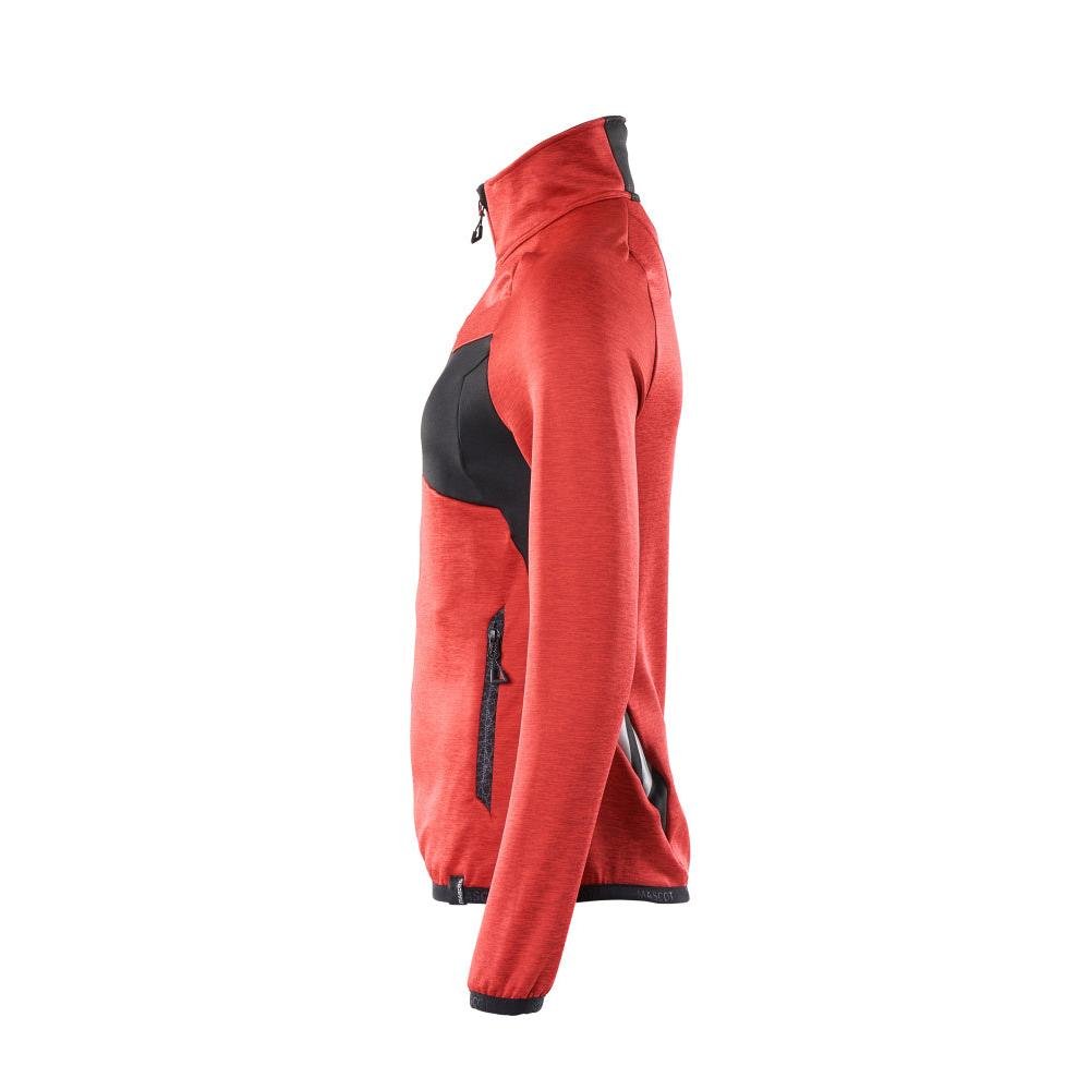Fleecepullover mit Reißverschluss, Damen Microfleecejacke