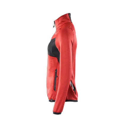 Fleecepullover mit Reißverschluss, Damen Microfleecejacke