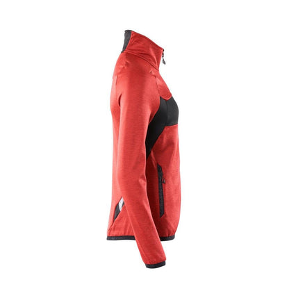 Fleecepullover mit Reißverschluss, Damen Microfleecejacke