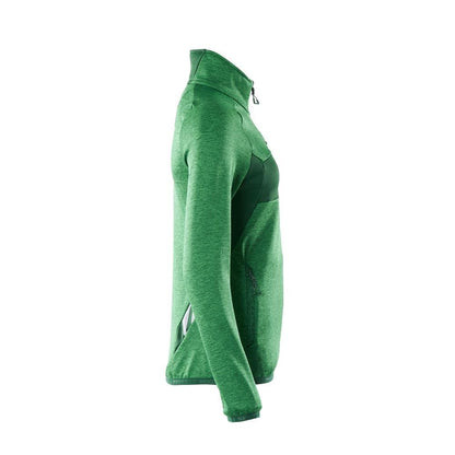 Fleecepullover mit Reißverschluss, Damen Microfleecejacke