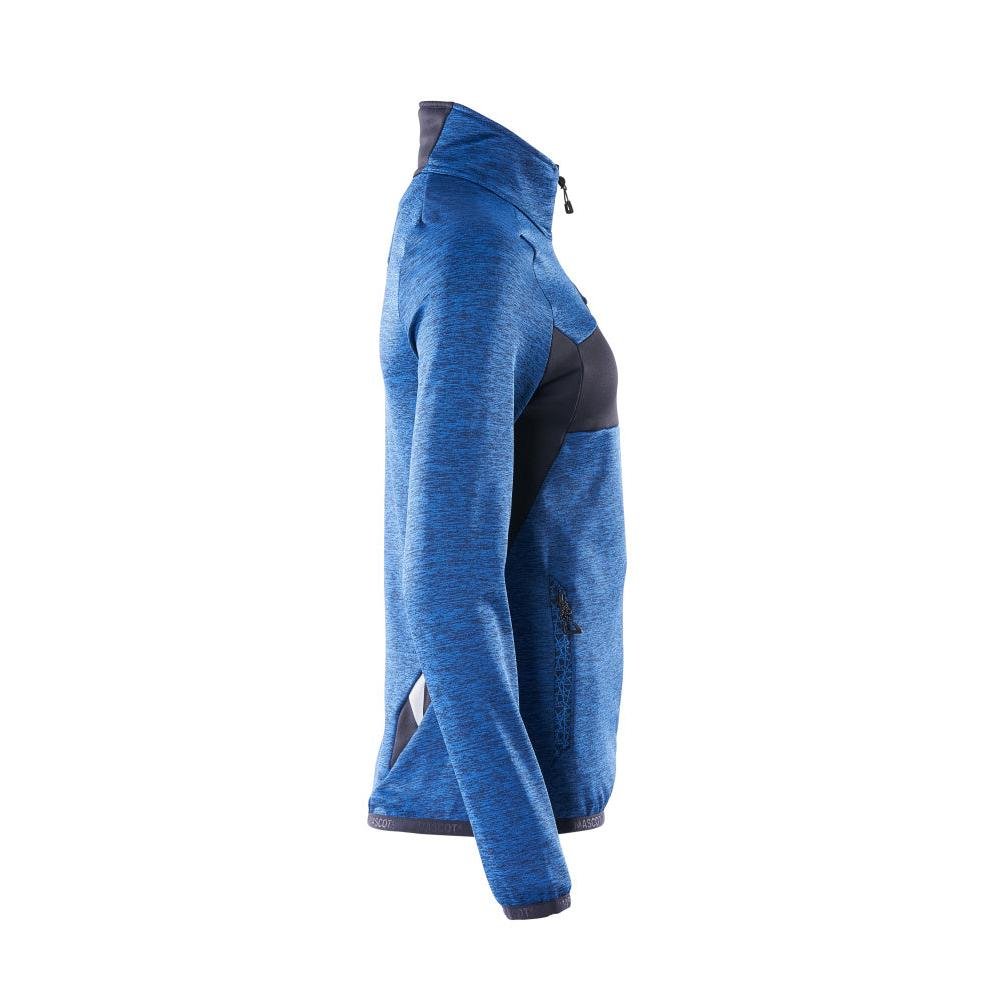 Fleecepullover mit Reißverschluss, Damen Microfleecejacke