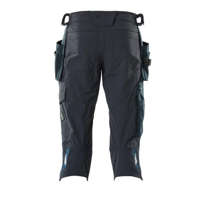 Dreiviertel-Hose, Hängetaschen, Stretch Handwerker-Dreiviertel-Hose