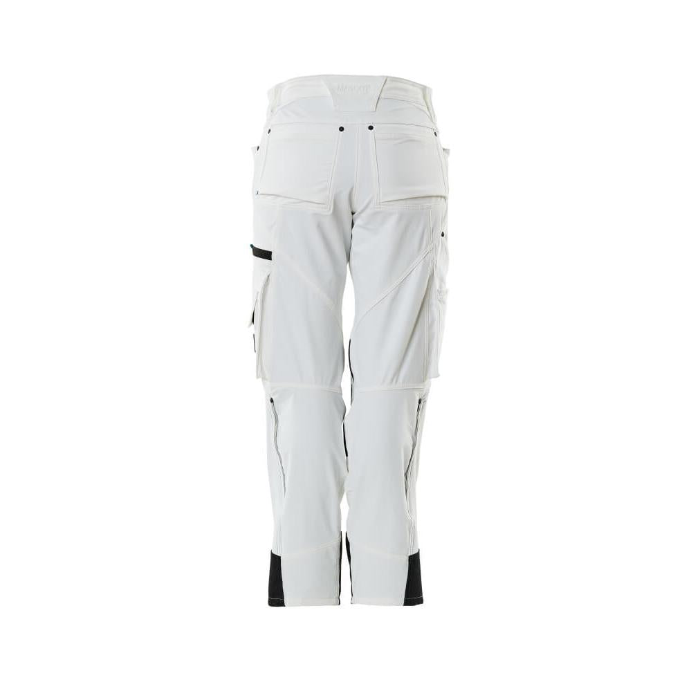 Hose mit Knietaschen, Damen, Diamond Hose, weiss
