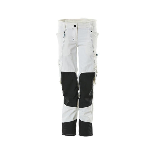 Hose mit Knietaschen, Damen, Pearl Hose, weiss