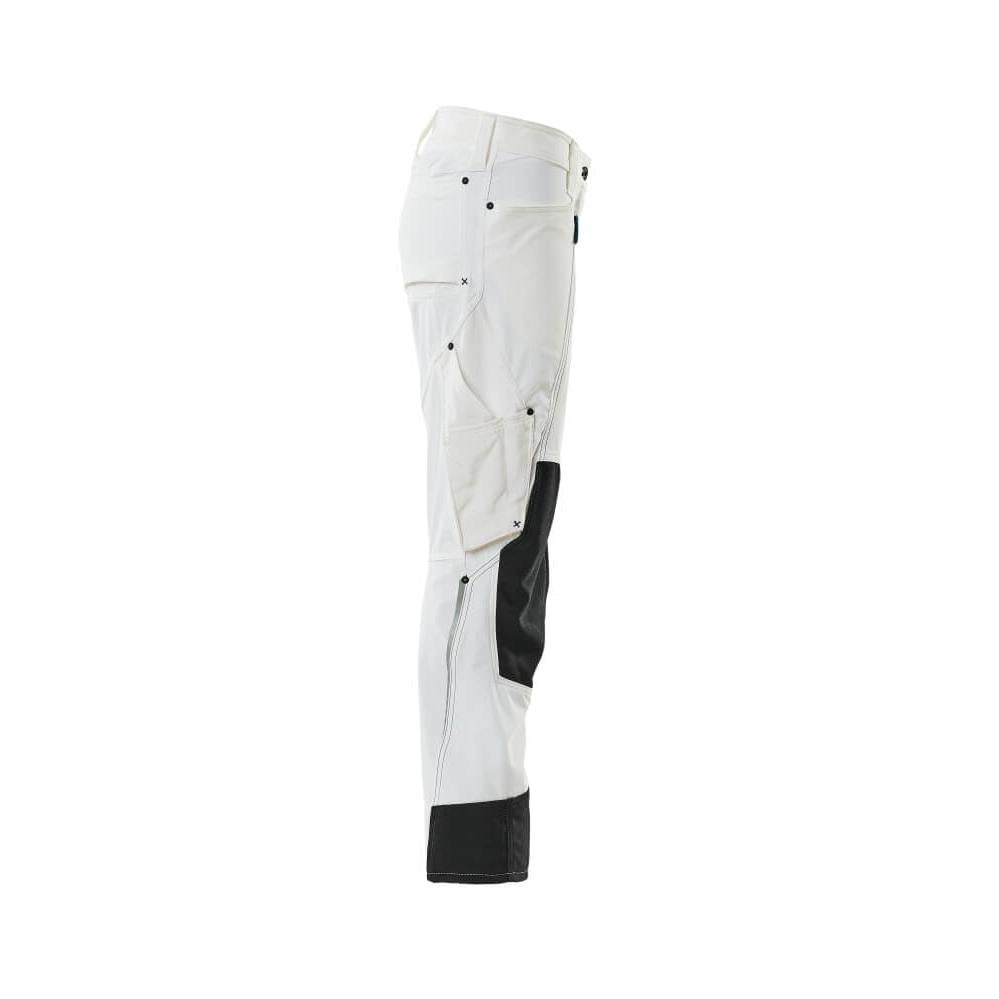 Hose mit Knietaschen, Damen, Pearl Hose, weiss