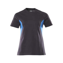 T-Shirt, Damen Damen T-shirt, schwarzblau/azurblau