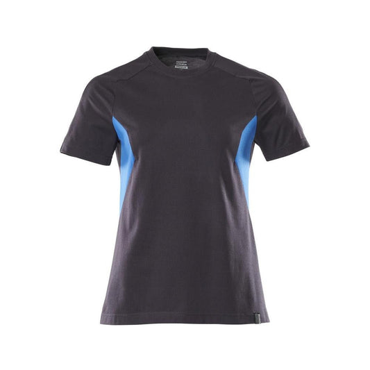 T-Shirt, Damen Damen T-shirt, schwarzblau/azurblau