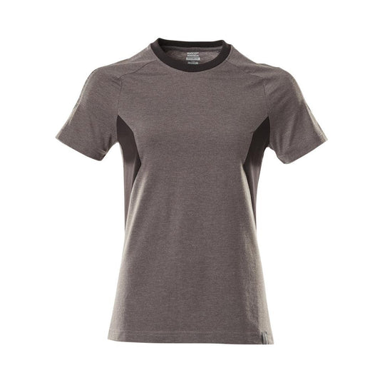 T-Shirt, Damen Damen T-shirt, dunkelanthrazit/schwarz