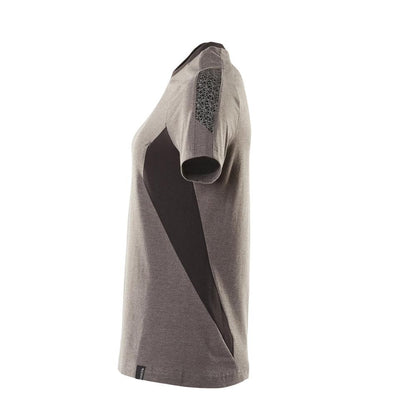 T-Shirt, Damen Damen T-shirt, dunkelanthrazit/schwarz