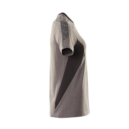 T-Shirt, Damen Damen T-shirt, dunkelanthrazit/schwarz