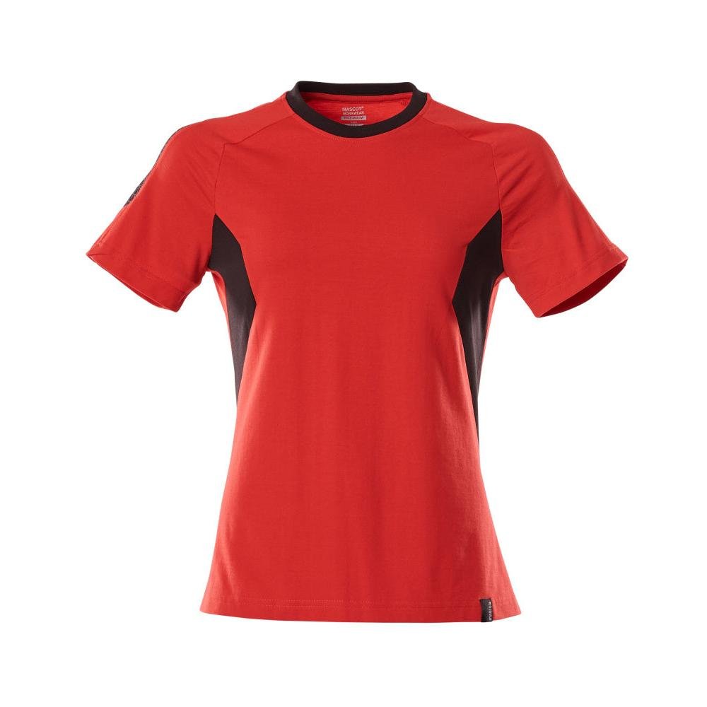 T-shirt, women's women's t-shirt, traffic red/black