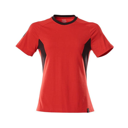 T-shirt, women's women's t-shirt, traffic red/black
