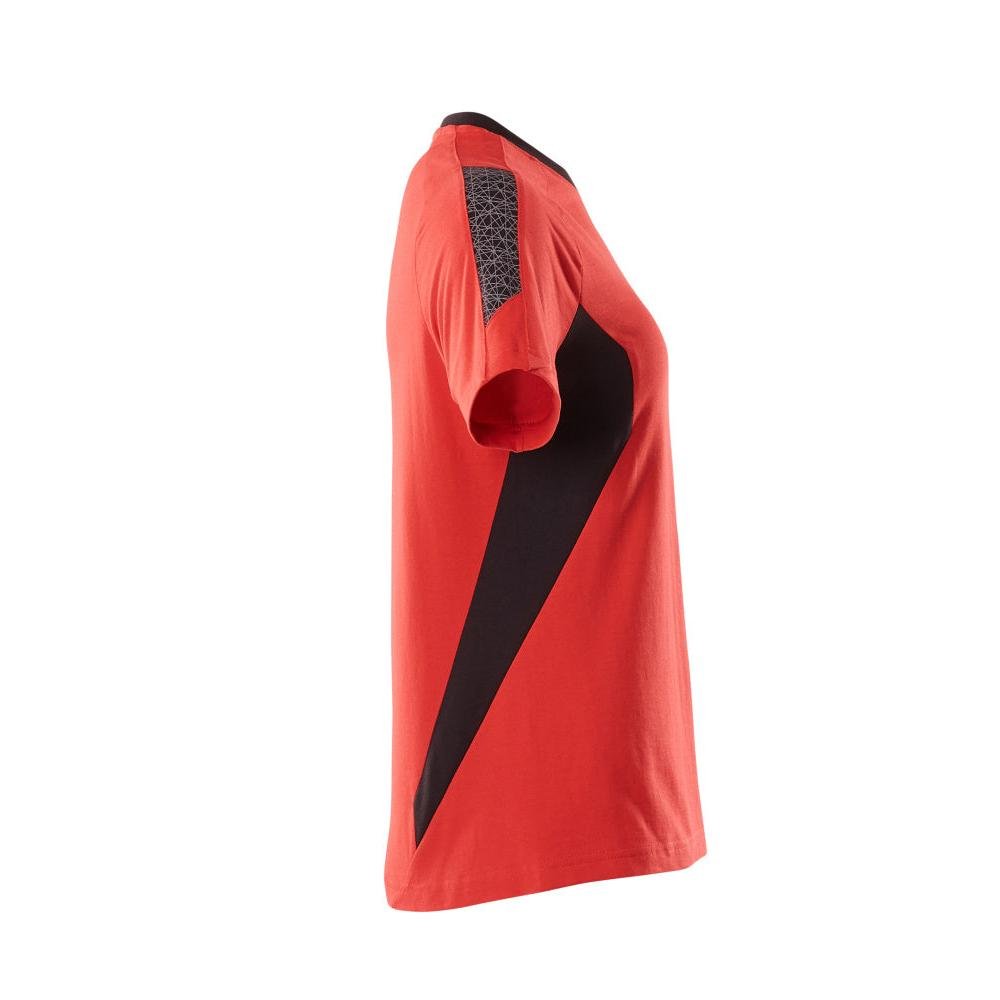 T-shirt, women's women's t-shirt, traffic red/black