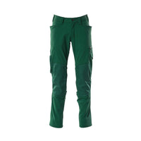 Pants, knee pockets, ULTIMATE STRETCH pants, green