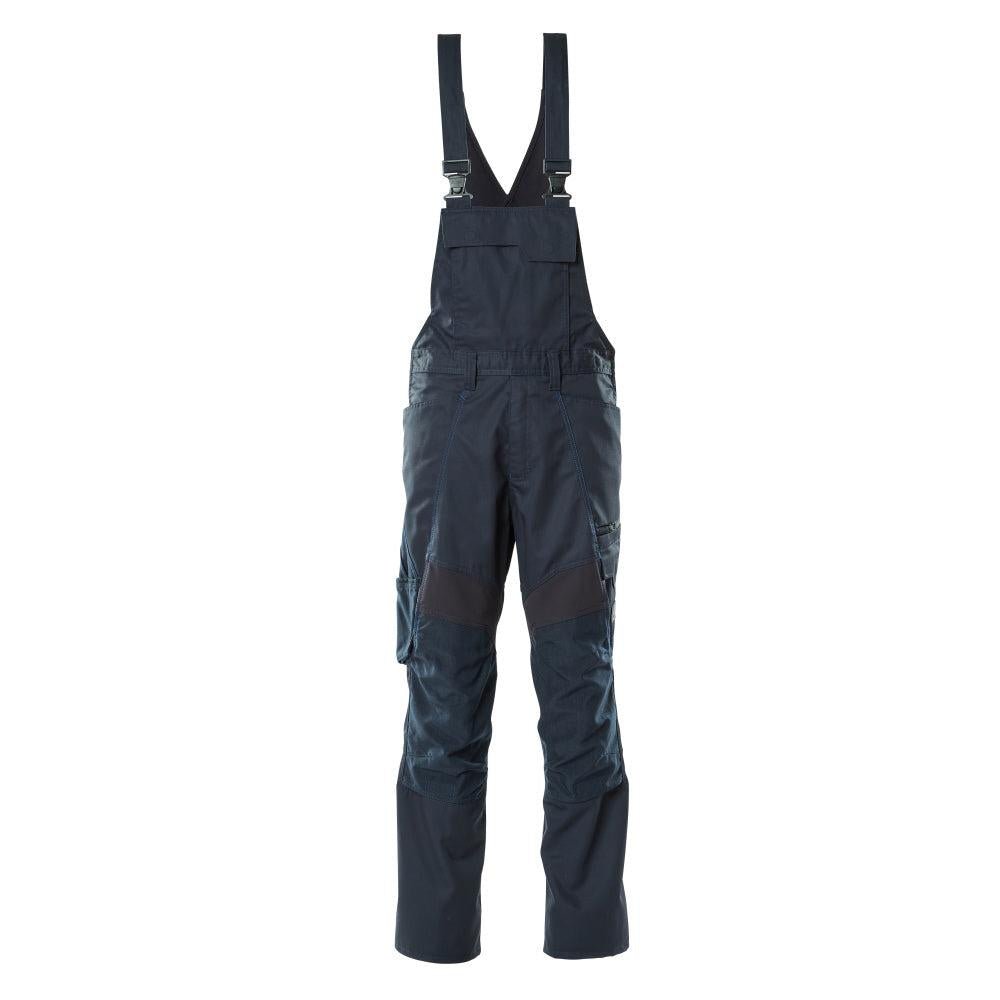 Latzhose, Knietaschen, Stretch-Einsätze Latzhose, schwarzblau