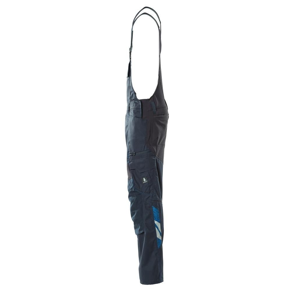 Latzhose, Knietaschen, Stretch-Einsätze Latzhose, schwarzblau