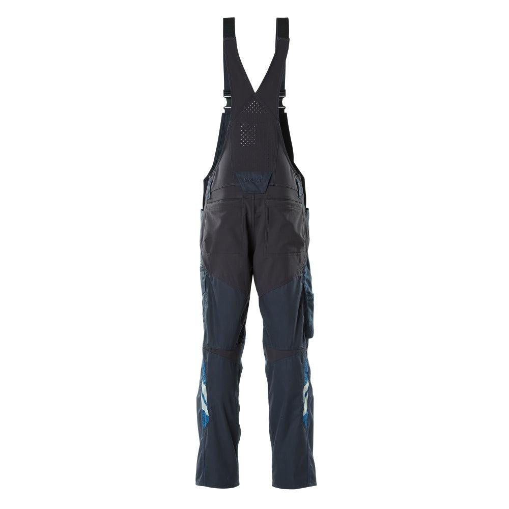 Latzhose, Knietaschen, Stretch-Einsätze Latzhose, schwarzblau