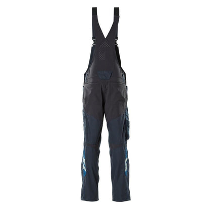 Latzhose, Knietaschen, Stretch-Einsätze Latzhose, schwarzblau