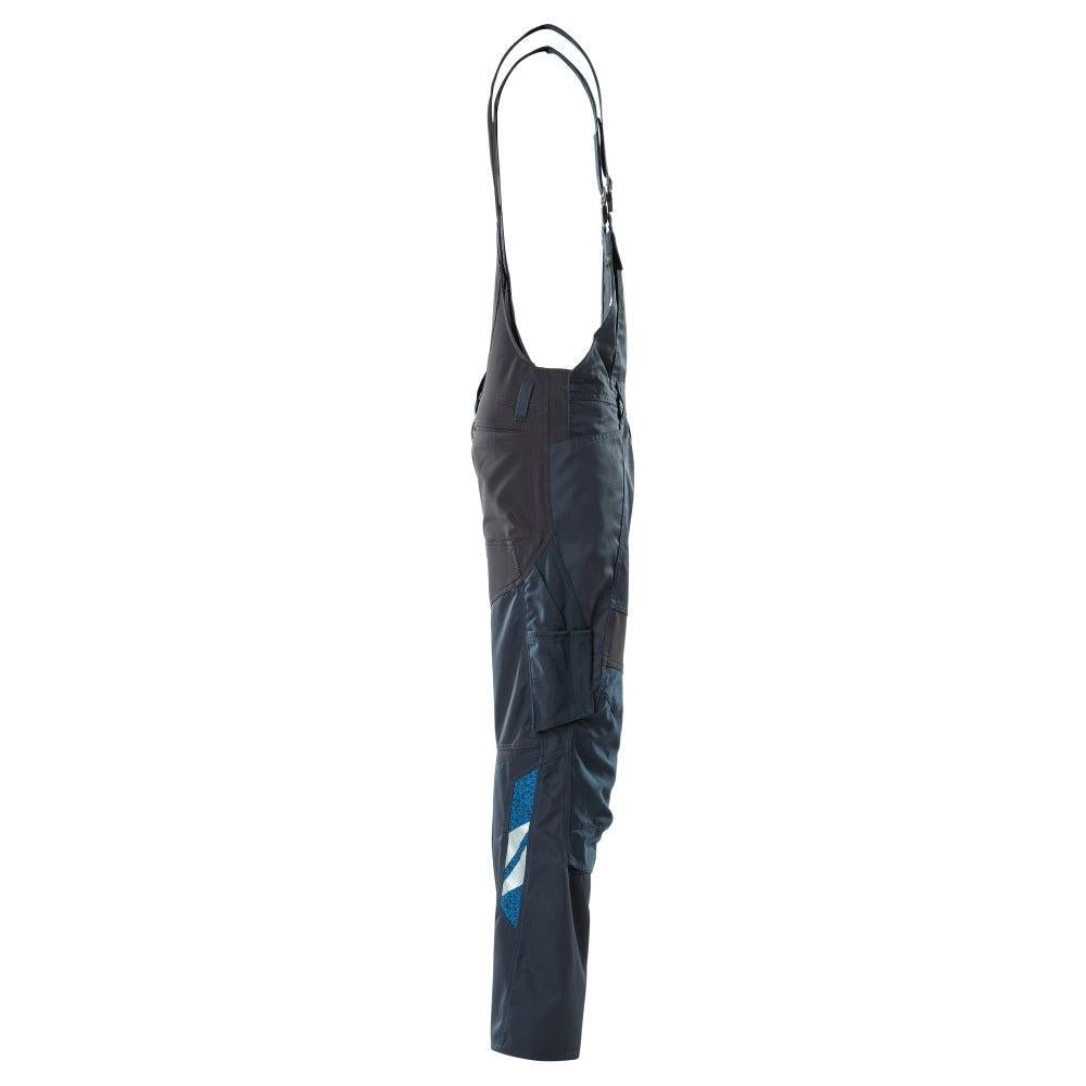 Latzhose, Knietaschen, Stretch-Einsätze Latzhose, schwarzblau