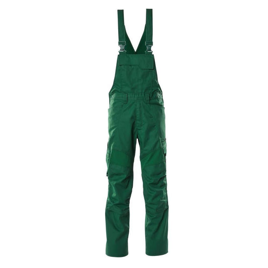 Latzhose, Knietaschen, Stretch-Einsätze Latzhose, grün