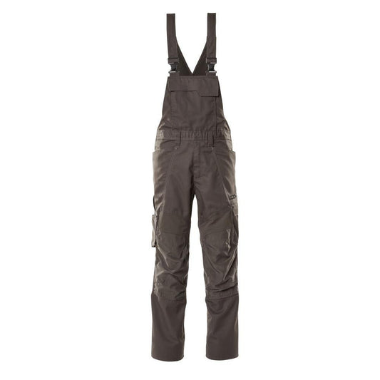 Latzhose, Knietaschen, Stretch-Einsätze Latzhose, dunkelanthrazit