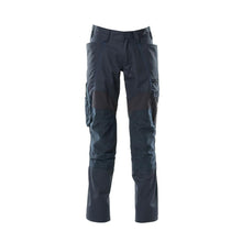 Hose mit Knietaschen, Stretch-Einsätze Hose, schwarzblau