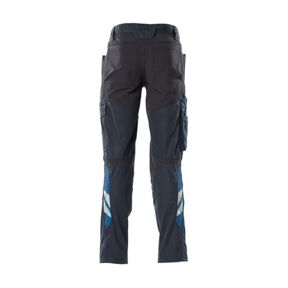 Hose mit Knietaschen, Stretch-Einsätze Hose, schwarzblau
