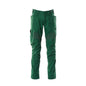 Hose mit Knietaschen, Stretch-Einsätze Hose, grün