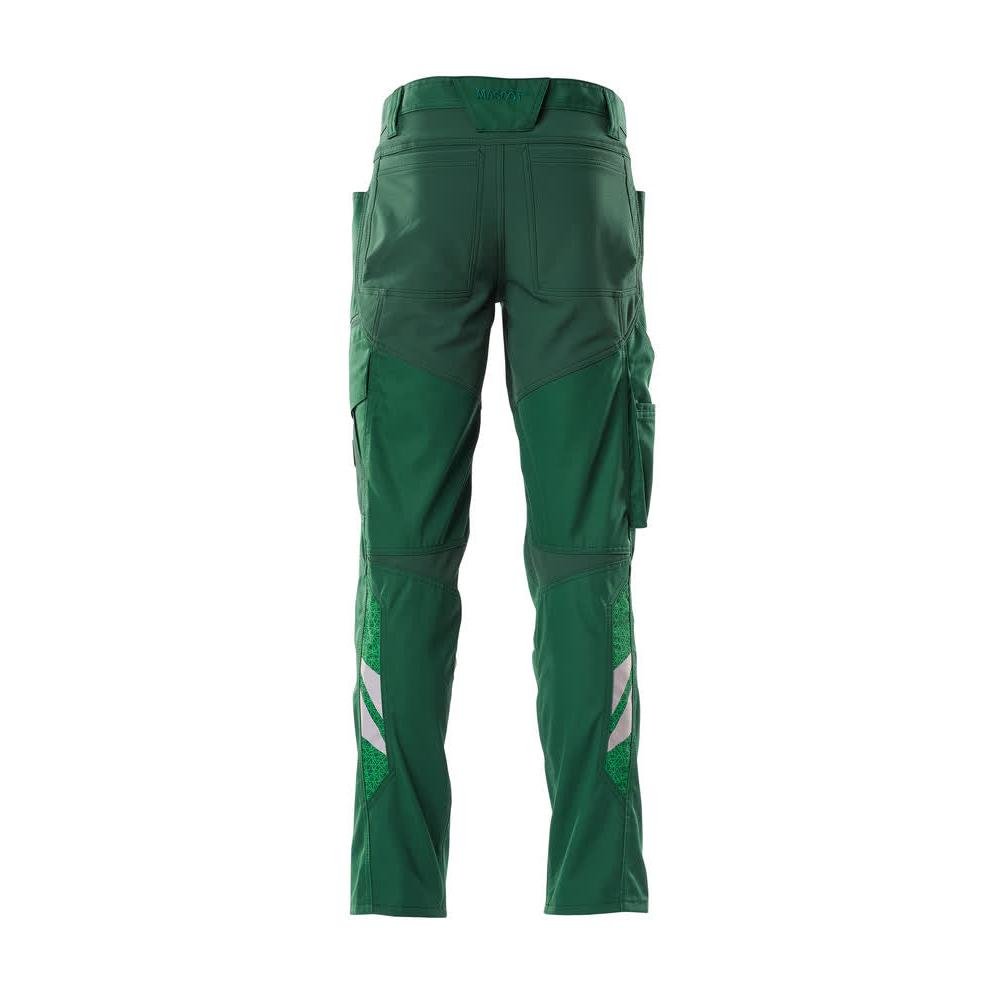 Hose mit Knietaschen, Stretch-Einsätze Hose, grün
