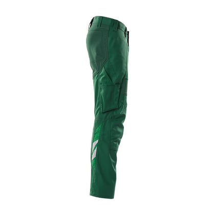 Hose mit Knietaschen, Stretch-Einsätze Hose, grün